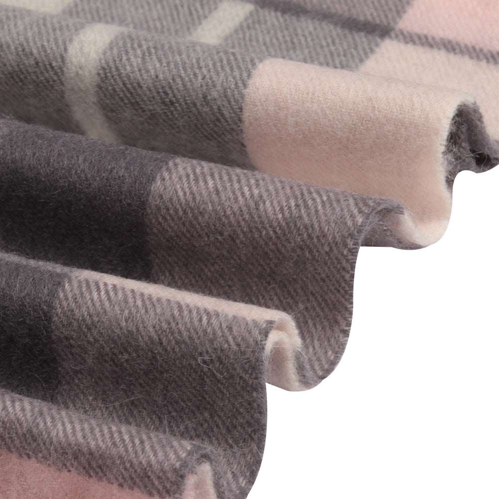 667602 WAMSOFT 100% Pure Wool Scarf, Thick Long Plaid Scarf Winter Tar –  Temminc