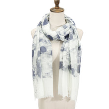 Load image into Gallery viewer, 1097401 WAMSOFT Stylish Cotton-Linen Feel Lightweight Polyester Scarf  White
