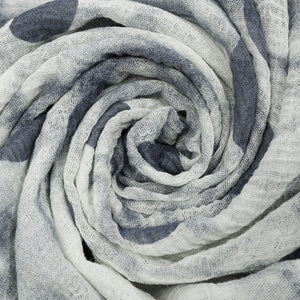 1097401 WAMSOFT Stylish Cotton-Linen Feel Lightweight Polyester Scarf  White