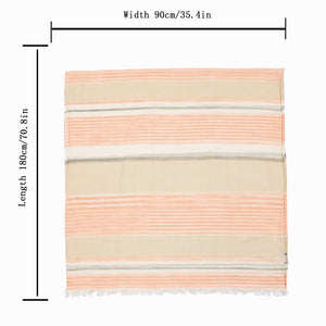 1185-02 WAMSOFT Stylish Cotton-Linen Feel Lightweight Polyester Scarf