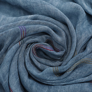 1187-02 WAMSOFT Stylish Cotton-Linen Feel Lightweight Polyester Scarf