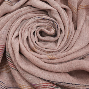 1187-03 WAMSOFT Stylish Cotton-Linen Feel Lightweight Polyester Scarf