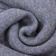 Load image into Gallery viewer, 4440-01   WAMSOFT 100% Merino Wool Scarf, Unisex Basic Knit Scarf, White Grey
