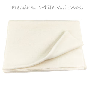 4440-03   WAMSOFT 100% Merino Wool Scarf, Unisex Basic Knit Scarf,Solid Color,White