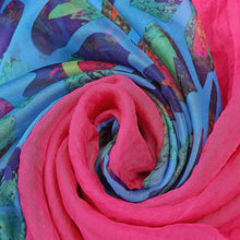 Load image into Gallery viewer, 4460-05 WAMSOFT Women&#39;s Chiffon Scarf - Lightweight, Comfortable, and Versatile | Fashion Floral Print Scarf Wraps in Rich Colors
