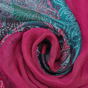 4460-09 WAMSOFT Women's Chiffon Scarf - Lightweight, Comfortable, and Versatile | Fashion Floral Print Scarf Wraps in Rich Colors