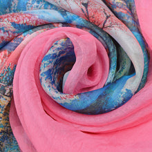Load image into Gallery viewer, 4460-11 WAMSOFT Women&#39;s Chiffon Scarf - Lightweight, Comfortable, and Versatile | Fashion Floral Print Scarf Wraps in Rich Colors
