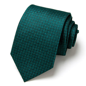 WAMSOFT Men's Jacquard Silk Ties，Fashion Striped PaisleyTies - Handmade Woven Neckties