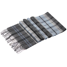 Load image into Gallery viewer, 1017302   WAMSOFT 100% Pure Wool Scarf, Thick Long Plaid Scarf Winter Tartan Scarves for Men Women
