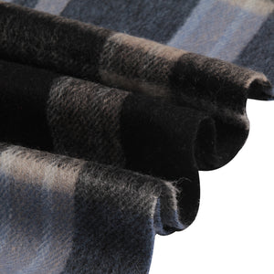 1017305   WAMSOFT 100% Pure Wool Scarf, Thick Long Plaid Scarf Winter Tartan Scarves for Men Women