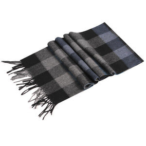1017312   WAMSOFT 100% Pure Wool Scarf, Thick Long Plaid Scarf Winter Tartan Scarves for Men Women