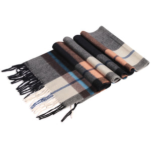 1017316 100% Pure LambsWool Tartan Scarves and Wraps check