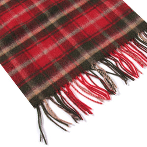 1107601   WAMSOFT 100% Pure Wool tartan Scarf, Winter scarf for women cold weather