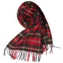 Load image into Gallery viewer, 1107601   WAMSOFT 100% Pure Wool tartan Scarf, Winter scarf for women cold weather
