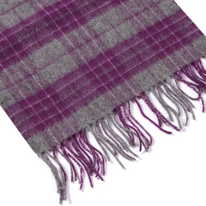 1161503   WAMSOFT 100% Pure Wool Scarf, Thick Long Plaid Scarf Winter Tartan Scarves for Men Women