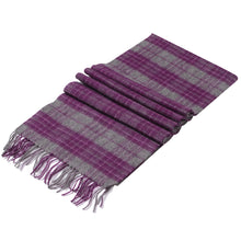 Load image into Gallery viewer, 1161503   WAMSOFT 100% Pure Wool Scarf, Thick Long Plaid Scarf Winter Tartan Scarves for Men Women
