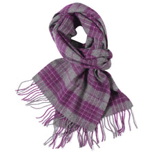 Load image into Gallery viewer, 1161503   WAMSOFT 100% Pure Wool Scarf, Thick Long Plaid Scarf Winter Tartan Scarves for Men Women
