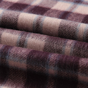 1161701   WAMSOFT 100% Pure Wool Scarf, Thick Long Plaid Scarf Winter Tartan Scarves for Men Women
