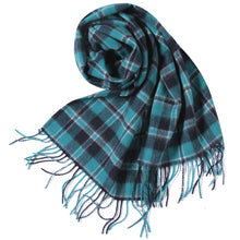 Load image into Gallery viewer, 1161702   WAMSOFT 100%  Wool tartan scarf, Thick Long Plaid Scarf Winter Tartan Scarves for Men Women
