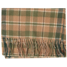Load image into Gallery viewer, 1161703   WAMSOFT Green 100% Wool Scarf, Thick Long Plaid Scarf,Winter scarves for women men
