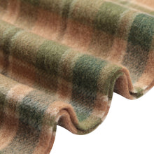 Load image into Gallery viewer, 1161703   WAMSOFT Green 100% Wool Scarf, Thick Long Plaid Scarf,Winter scarves for women men
