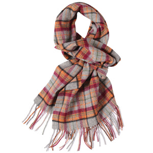 1162002   WAMSOFT 100% Pure Wool Scarf, Wool scarves for women，scottish tartan scarf