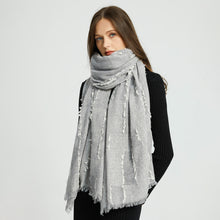 Load image into Gallery viewer, 1167802 WAMSOFT Luxury cashmere scarf,  women‘s Premium cashmere Scarves,Light Grey
