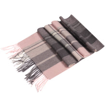 Load image into Gallery viewer, 1216102   WAMSOFT 100% Pure Wool Scarf, Thick Long Plaid Scarf Winter Tartan Scarves for Men Women
