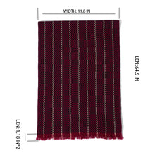 Load image into Gallery viewer, 171901  WAMSOFT 100% Pure Wool Scarf, Long Ultra Soft Striped Scarf Winter Jacquard Scarves for Men
