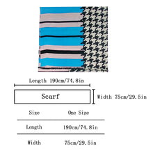 Load image into Gallery viewer, 268602 WAMSOFT woman fashion scarf, 100% Luxury wool scarf, colorful houndstooth pattern, dual use for shawl and scarf,Half Dozen,Wholesale Packing
