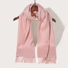 Load image into Gallery viewer, 886402 WAMSOFT 100% Cashmere scarf women, Pink cashmere scarf
