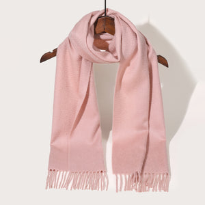 886402 WAMSOFT 100% Cashmere scarf women, Pink cashmere scarf