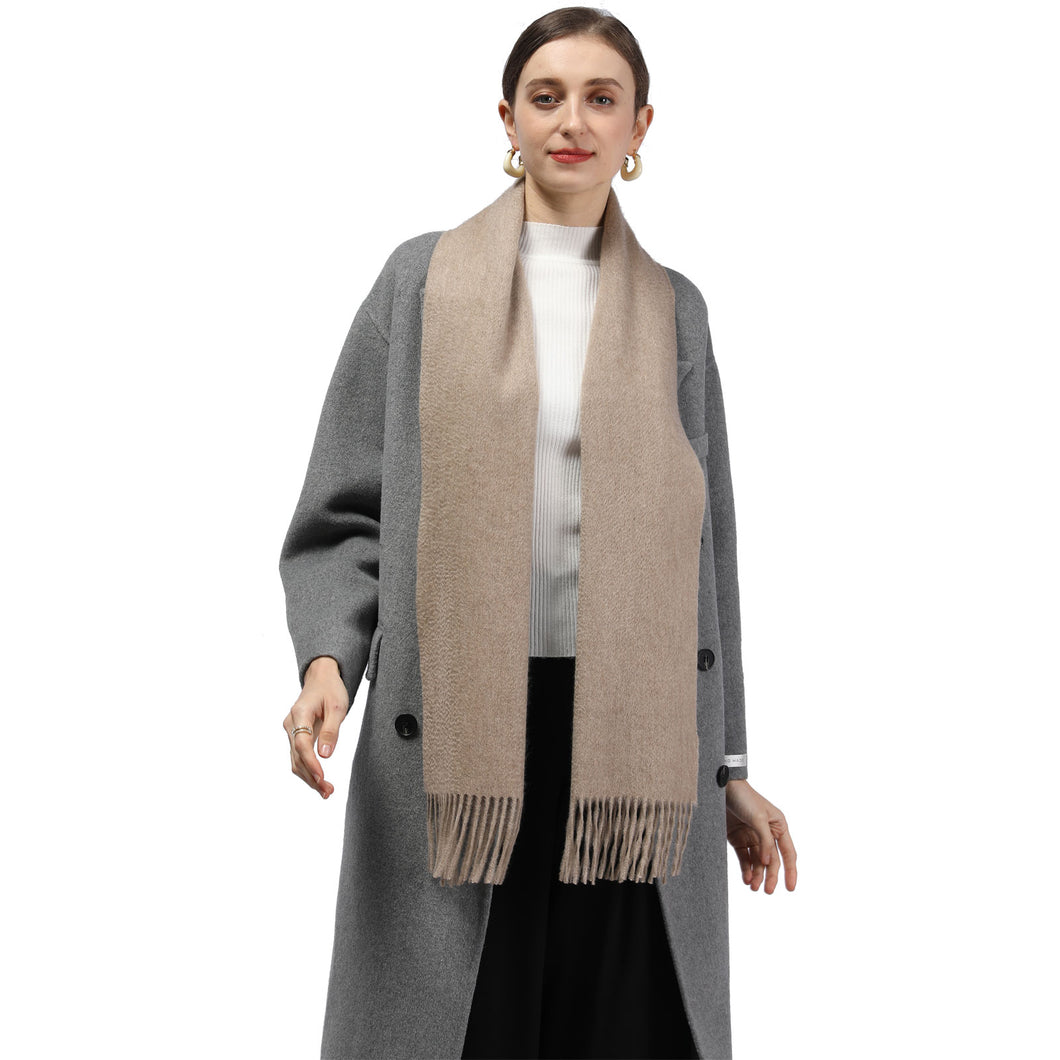 886403 WAMSOFT Ladies cashmere scarf , Solid Cashmere Scarves for Women,Brown color