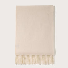 Load image into Gallery viewer, 886411 WAMSOFT Beige cashmere scarf for Women, Cream cashmere scarf
