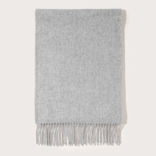 Load image into Gallery viewer, 886410 WAMSOFT Women&#39;s 100% Cashmere Scarf ,Lightweight cashmere scarf, Solid grey cashmere Scarf
