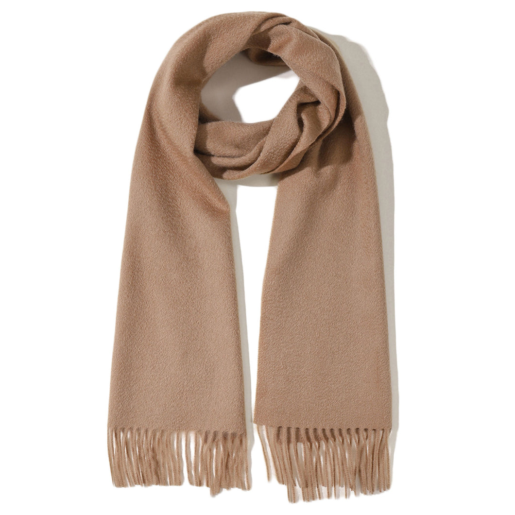 886413 WAMSOFT Luxury cashmere scarf, Solid Color women‘s cashmere Scarves,Brown color/Tan color